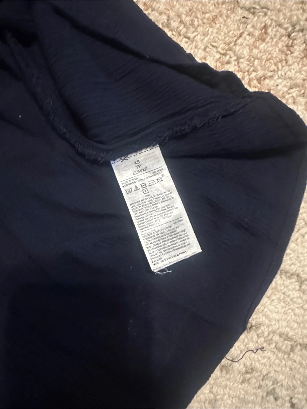 GAP Navy Short-Sleeve Mini Dress - Picture 3 of 3